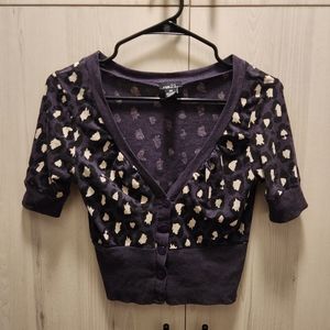 Half Sleeve Cheetah Cardigan